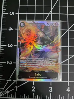 One Piece Card Game Sabo OP04-083 SR Super Rare Foil Card NM *FREE SHIPPING* - Image 1