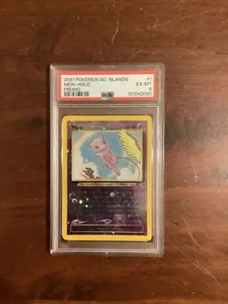 Mew Southern Islands 1/18 Promo 2001 Holo Foil Pokemon Card WOTC Graded PSA 6 - Image 1