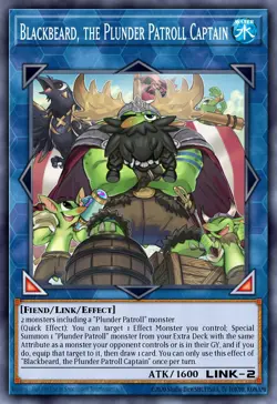 Blackbeard, the Plunder Patroll Captain - BLCR-EN094 Secret Rare | Yu-Gi-Oh! Car - Image 1