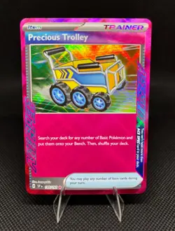 Precious Trolley 185/191 Sv08: Surging Sparks Ace SPEC Rare Holo Pokemon Card NM - Image 1