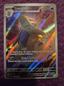 Tyranitar Card 222/193 Pokemon TCG S&V Paldea Evolved Illustration Rare - Image 1