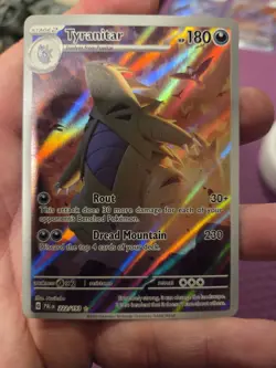 Tyranitar Card 222/193 Pokemon TCG S&V Paldea Evolved Illustration Rare - Image 5