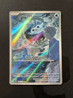 Mantyke 189/182 Sv04: Paradox Rift Holo Illustration Rare Pokemon TCG Card EN - Image 1