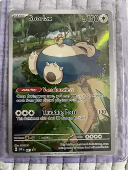Pokemon TCG - Snorlax 051 Scarlet & Violet Holo Promo Card NM - Image 1