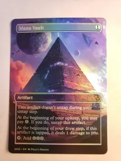 Mana Vault FOIL Proxy Playtest Card with Custom SPACE Sci-Fi Fantasy Art Design - Image 4