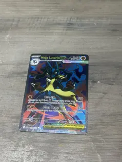 Pokemon Card Mega Lucario ex Ultra Rare ME01: Mega Evolution 160/132 NM - Image 1