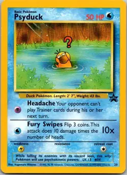 2000 Pokemon Psyduck Promo 20 Black Star NM WOTC Vintage Card Rare TCG - Image 1