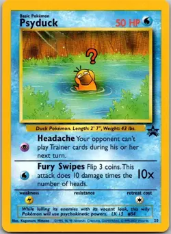 2000 Pokemon Psyduck Promo 20 Black Star NM WOTC Vintage Card Rare TCG - Image 3