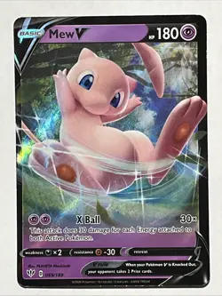 Pokemon Mew v Darkness Ablaze TCG Card 069/189 Ultra Rare - Image 1