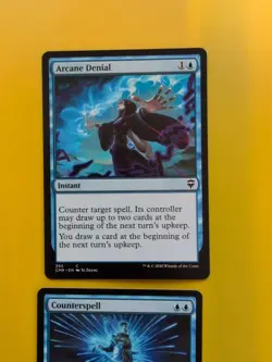 Arcane Denial and Counterspell. CMR Blue instant MTG 2 Card. - Image 3