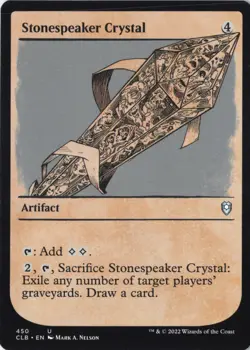 Stonespeaker Crystal (Showcase) Commander Legends: Battle for Baldur's Gate Regu - Image 1