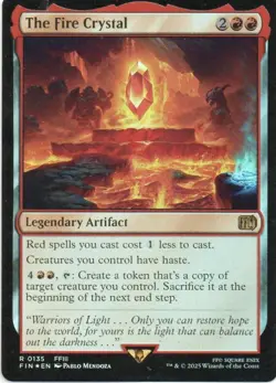 MTG: Final Fantasy: Foil The Fire Crystal: Lightly Played Condition - Image 1