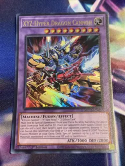 Yu-Gi-Oh! TCG XYZ-Hyper Dragon Cannon MZTM-EN021 Ultra Rare NM/M - Image 1