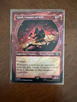 Surge Foil Gimli, Counter Of Kills Showcase 0804 Lord Of The Rings LTR MTG NM - Image 1