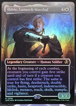 Odric, Lunarch Marshall #298 Innistrad Remastered Borderless Foil Rare - Image 1