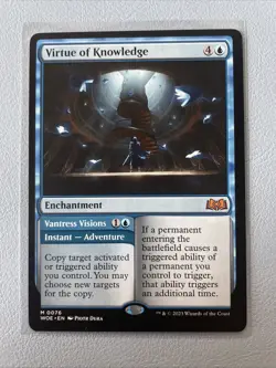 Virtue Of Knowledge - WOE - MTG - EN - NM - 0076 - Image 1