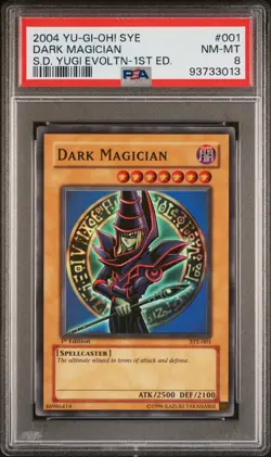 1st Edition Dark Magician 2004 Yu-Gi-Oh! SYE-001 PSA 8 - Image 2