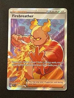Firebreather PHANTASMAL FLAMES Pokemon TCG PFL 119/094 Illustration Rare Trainer - Image 1