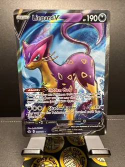 Pokemon TCG Liepard V Sword & Shield - Chilling Reign 180/198 Holo Full Art - Image 1