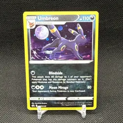 2021 Pokemon Evolving Skies Umbreon 3 Pack Blister Black Star Promo SWSH129 - Image 1