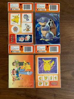 NEW & SEALED Vintage 1999 POKEMON SUPER SIZE STICKERS 4 Different Packs ARTBOX - Image 2