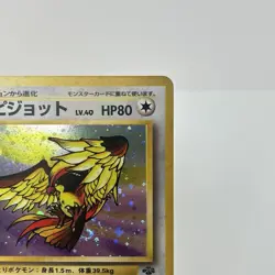 PIDGEOT Holo Bleed / FART SWIRL #018 1997 POKEMON TCG JUNGLE JAPANESE RARE - Image 4