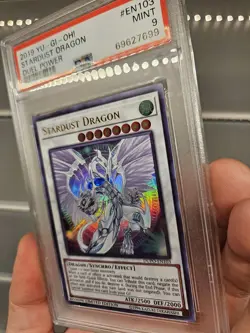 YuGiOh STARDUST DRAGON DUPO-EN103 | PSA 9 MINT |LIMITED EDITION-2019 ULTRA RARE - Image 2