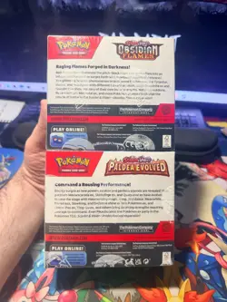Sealed Pokemon Booster Box Lot Obsidian Flames + Paldea Evolved - Image 2