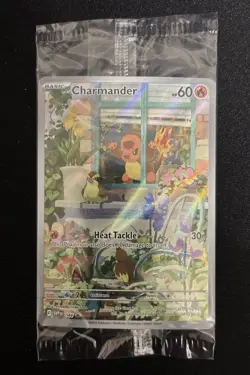 Pokemon TCG S&V Obsidian Flames Charmander 044 Black Star Promo, Sealed - Image 1
