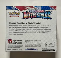 Battle Styles Booster Box BB Sword & Shield Pokemon TCG Factory Sealed - Image 2