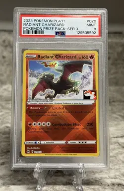 Radiant Charizard 020/159 PSA 9 Pokemon Prize Pack Series 3 Radiant Rare - Image 1
