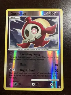 Duskull SH2 LP Pokemon TCG Stormfront Shiny Reverse Holo LP - Image 1