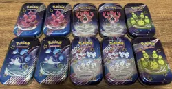 LOT OF 10 2 Full Sets - Pokemon TCG Sealed Paldean Fates Mini Tin - Sealed MINT - Image 4