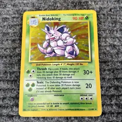 Pokemon TCG Nidoking Base Set 11/102 Holo Rare Unlimited 1999 WOTC - Image 1