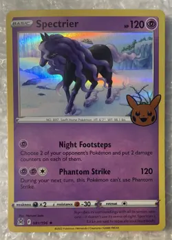 2023 Pokemon Trick Or Trade 081/196 Spectrier HOLO RARE Unplayed - Image 1