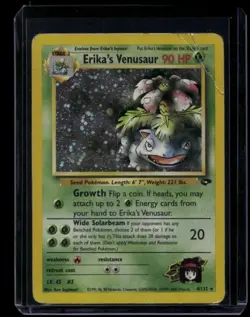 Pokemon TCG Erika's Venusaur 4/132 Gym Challenge Holo DMG Damaged - Image 1