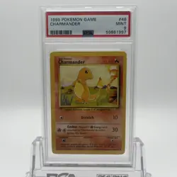 1999 Pokemon Game Unlimited Charmander 46/102 PSA 9 Mint - Image 1