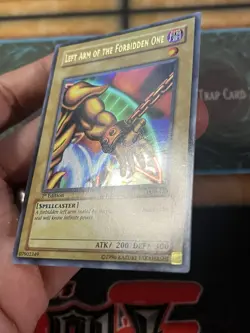 Yugioh Left Arm of the Forbidden One LOB-123 1st Edition Asian English - Image 3