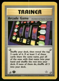 Pokemon Tcg Arcade Game [1st Edition] #83 Pokemon Neo Genesis LP - Image 1