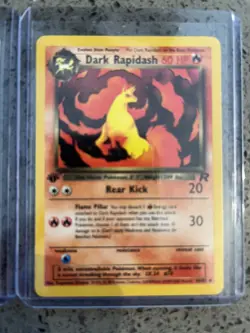 Dark Rapidash & Charmander 1st edition Team Rocket 44 & 50 /82 vintage Pokemon. - Image 3