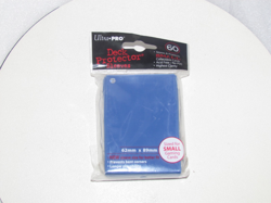60 glossy small Blue YUGIOH size DECK PROTECTORS CARD SLEEVES Ultra Pro - Image 1