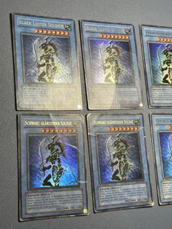 Yu-Gi-Oh! 6x Black Luster Soldier / Schw. Glanzender Soldat SYE 1.Edition / unl. - Image 2