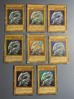Yu-Gi-Oh! 8x Blauaugiger W. Drache / Blue-Eyes White Dragon 1.Edition/unl. SDK - Image 1