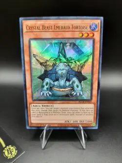 Yu-Gi-Oh! Crystal Beast Emerald Tortoise BLCR-EN049 Ultra Rare 1st Ed *New* - Image 1