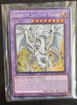 Yu-Gi-Oh! Albion The Sanctifire Dragon MP24-EN082 Prismatic SCR 1st Edition NM - Image 1