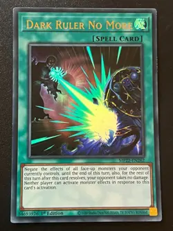 Dark Ruler No More MP22-EN262 Ultra Rare 1st Edition Near Mint Yugioh - Image 1