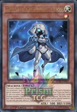 1st ed Pillar of the Future - Cyanos ultra rare BLTR-EN043 Yugioh - Image 1