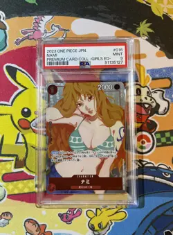 PSA 9 One Piece Card Nami OP01-016 Girls Edition Japanese 2023 - Image 1