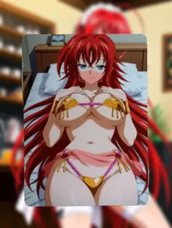 Rias Gremory High School DxD Anime Waifu Sexy Goddess Doujin Lewd Hentai Card - Image 1