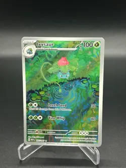 Ivysaur Illustration Rare 167/165 sv2a Pokemon Card 2023 NM - Image 1
